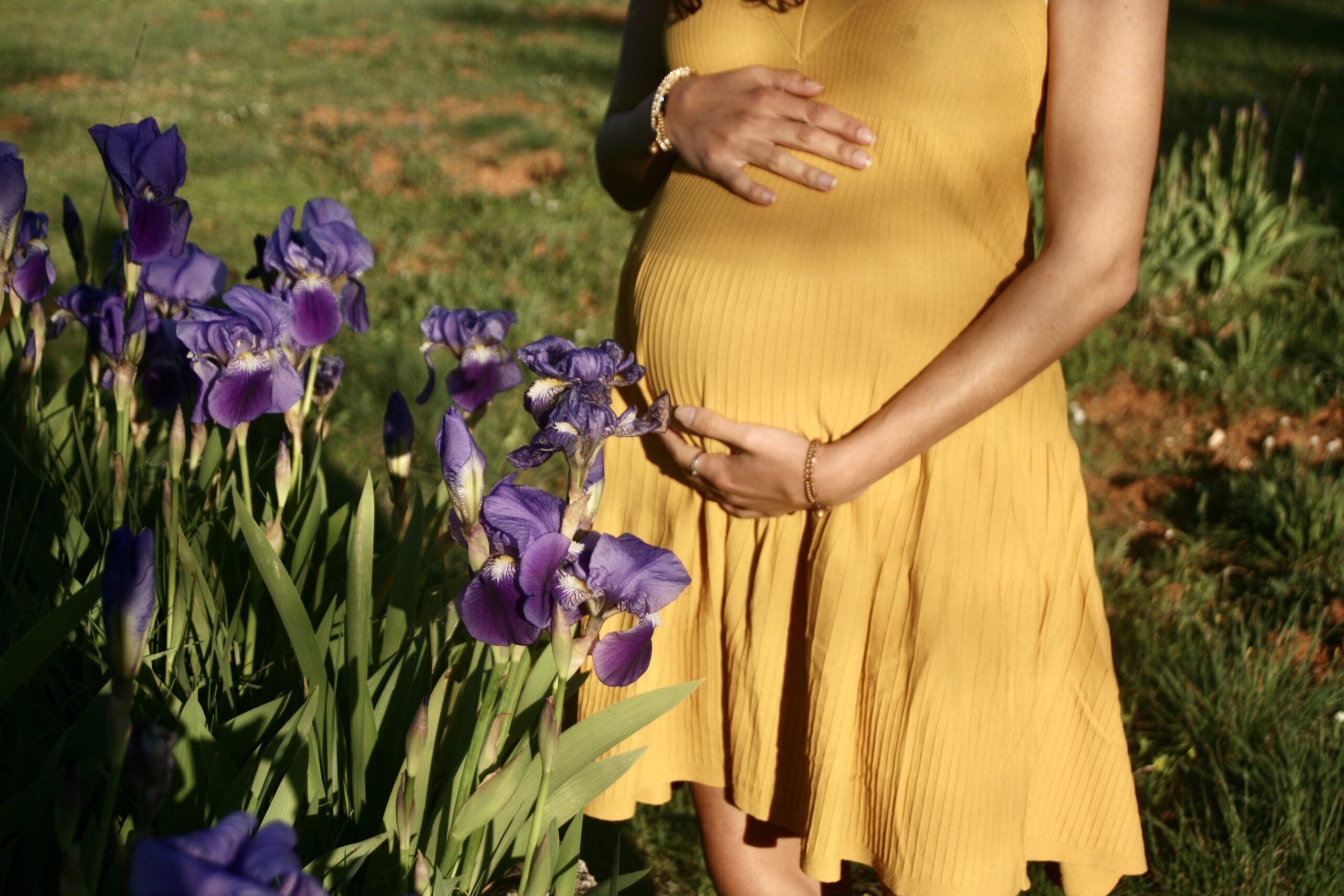 grossesse fleurs iris